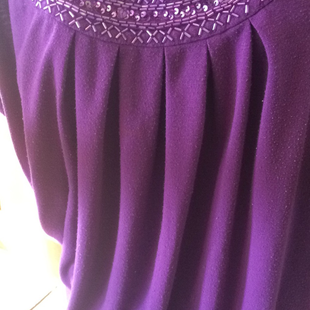 Purple beaded top